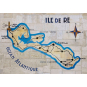 Set de Table de l'Île de Ré - Carte Murale - Création France