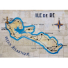 Set de table - carte murale de l'Île de Ré