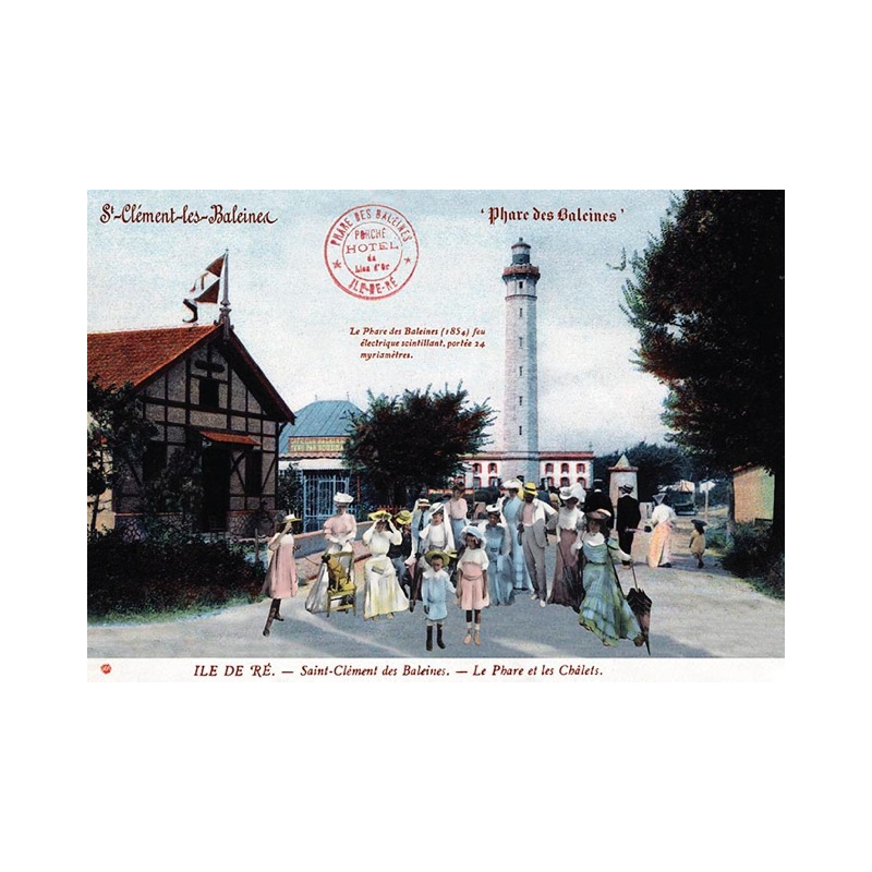 Set de table Île de Ré Phare des Baleines Vintage - Création française - Fabriqué en Europe