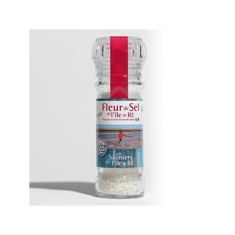 moulin fleur de sel île de ré 80 g verre rechargeable