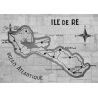 Set de table - carte murale de l'Île de Ré
