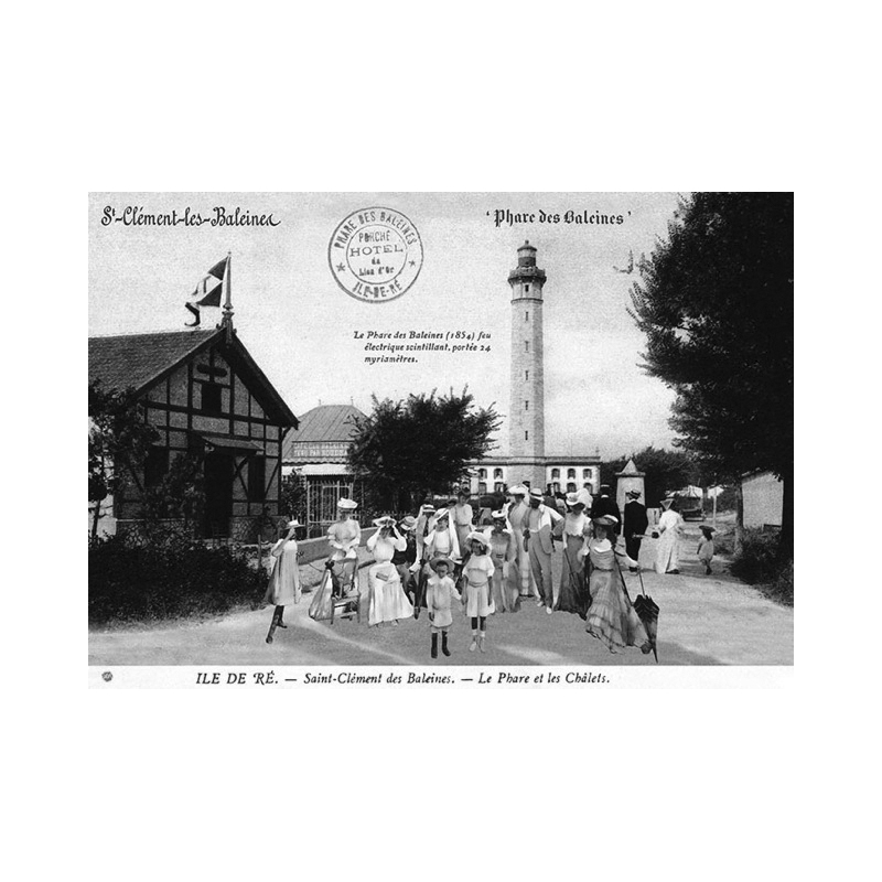 Set de table Île de Ré Phare des Baleines Vintage verso - Création française - Fabriqué en Europe
