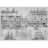 Set de table - Tableau des pavillons marins du monde