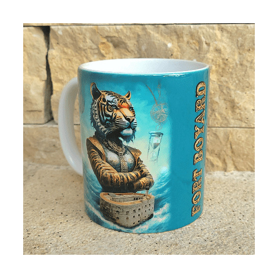 Fort Boyard mug guardian tiger