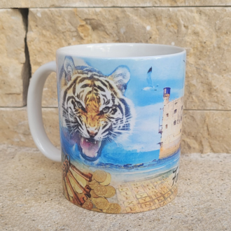 Mug fort boyard tigre aquarelle décor