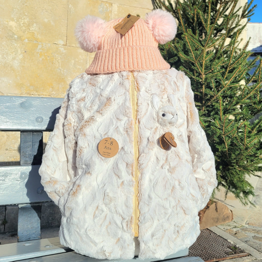 Children's fleece jacket - Rabbit soft toy