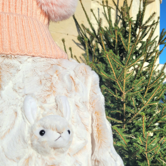 Children's fleece jacket - Rabbit soft toy