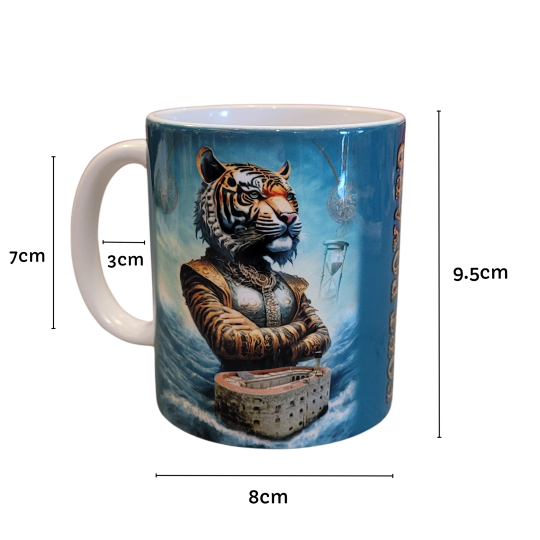 Mug Fort Boyard tigre gardien du fort dimensions