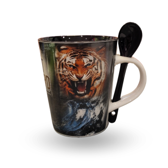 Mug conique Fort Boyard avec cuillère