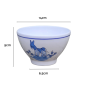 Bol âne bleu Île de Ré petit modèle dimensions