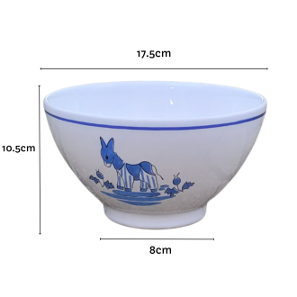 Bol âne bleu Île de Ré grand modèle dimensions