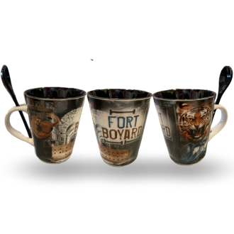 Mug conique Fort Boyard avec cuillère