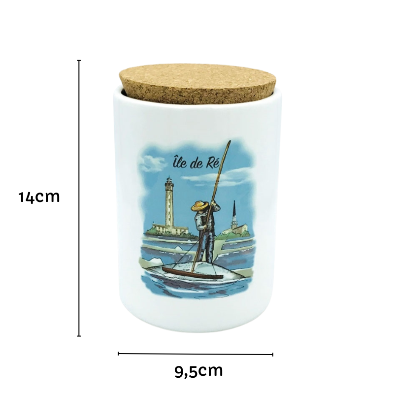 Pot vide gros sel ou sel dimensions