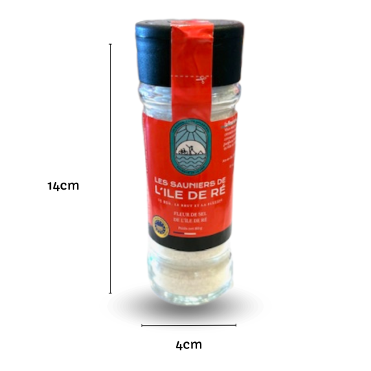 Moulin fleur de sel Île de Ré 80 g verre rechargeable