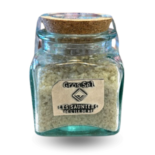 Gros sel Île de Ré bocal verre 400g bouchon liège
