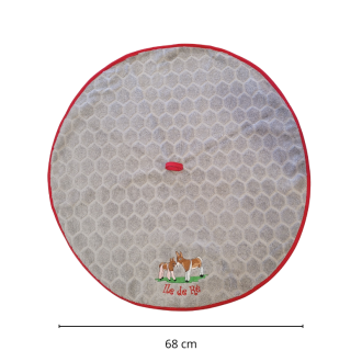 Essuie main Île de Ré rond âne gris dimensions