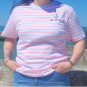 T-shirt femme ile de ré marinière rose