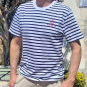 Île de Ré men's t-shirt blue stripes