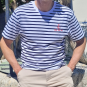 Île de Ré men's t-shirt blue stripes