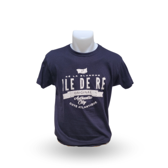 T-shirt original Île de Ré noir buste