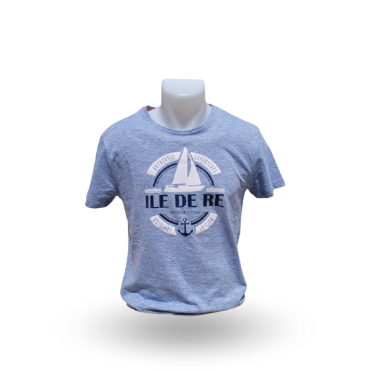 T-shirt Île de Ré voilier jean