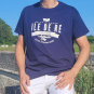 T-shirt original Île de Ré bleu