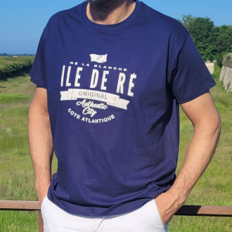 T-shirt original Île de Ré bleu