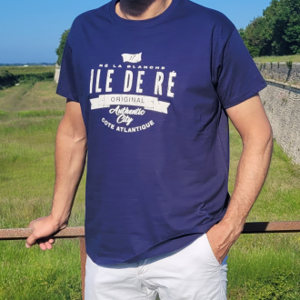 T-shirt original Île de Ré bleu