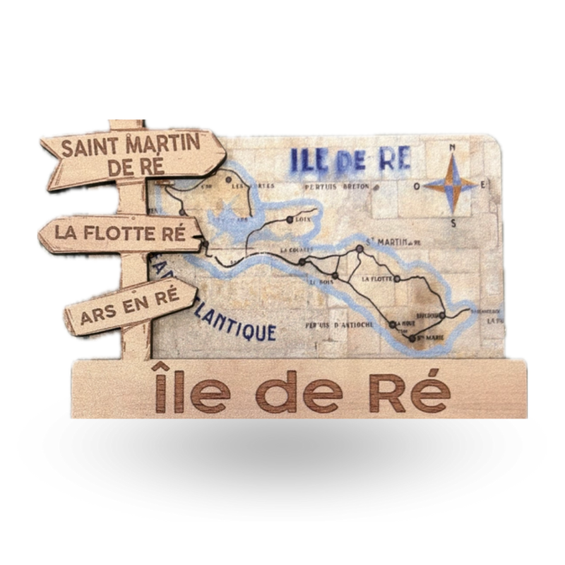 Magnet Île de Ré wood destinations