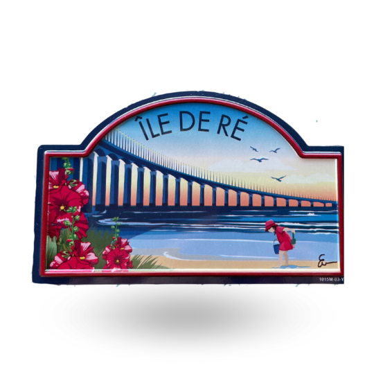 Magnet street sign - Île de Ré bridge