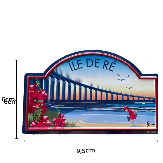 Magnet street sign - Île de Ré bridge