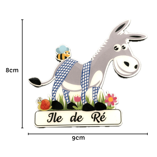 Île de Ré magnet blue donkey