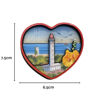 Magnet Epoxy Coeur - Le Phare des Baleines