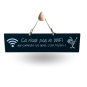 Pancarte en bois humour - Ce n'est pas la Wifi qui connecte les gens, c'est l'apéro !
