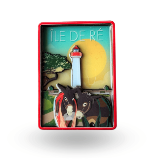 Magnet epoxy - Les ânes de Saint Martin de Ré