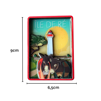 Magnet epoxy - Les ânes de Saint Martin de Ré