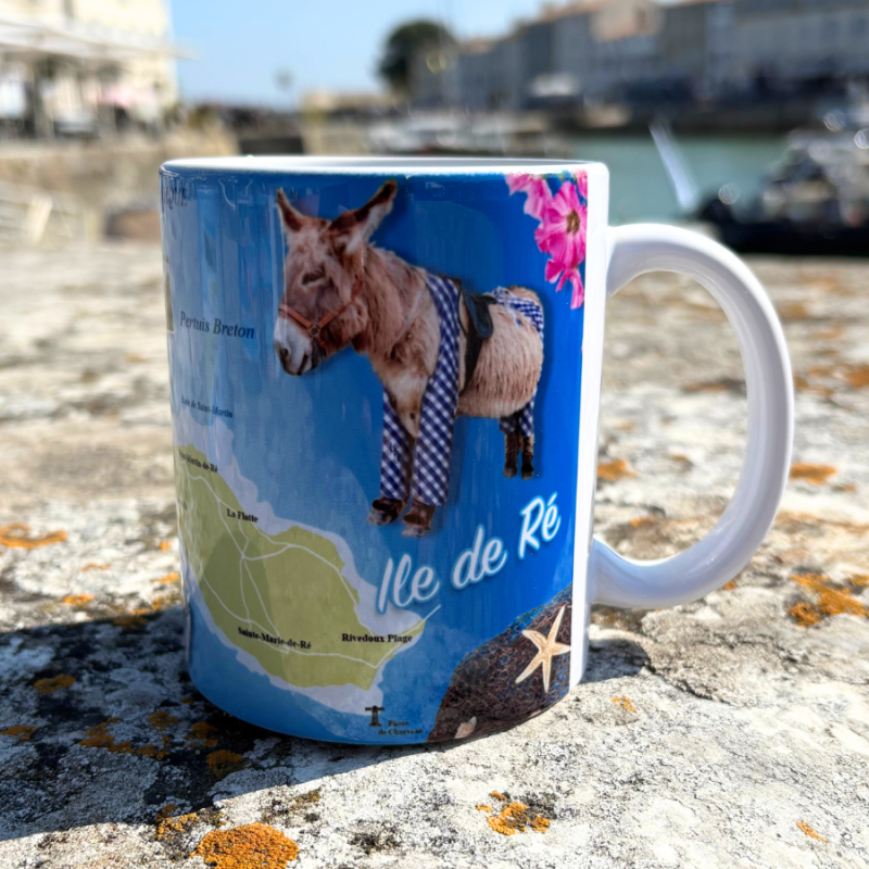 Mug - Carte de l'Île de ré multi vues