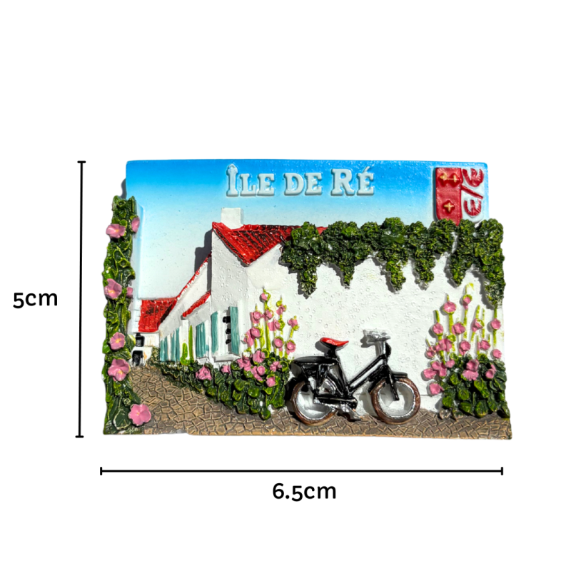 Mesure Magnet ruelle en relief de l'Île de Ré