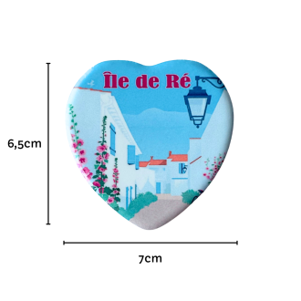 Heart-shaped magnet - Ruelle de l'Île de Ré