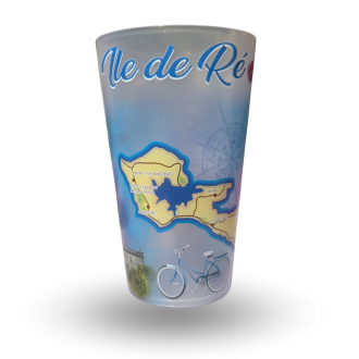 Gobelet souvenir - Île de Ré décoré 360°