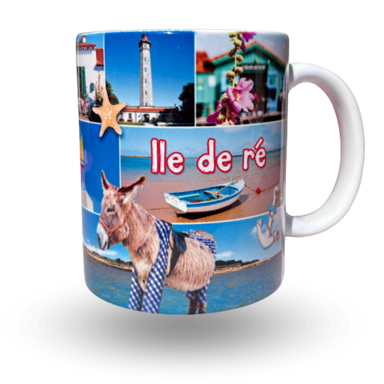 Mug souvenirs - Île de Ré multi vues