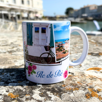 Souvenir mug - Île de Ré Le Phare des Baleines lighthouse - multiple views
