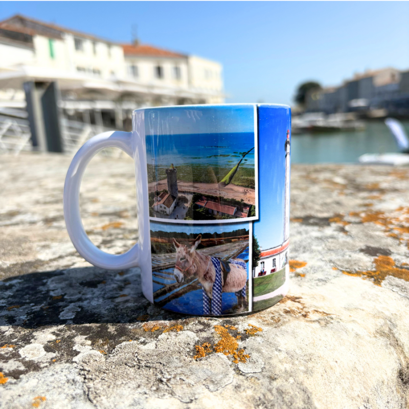 Mug souvenirs  - Île de ré Le Phare des Baleines - multi vues