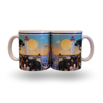 Mug Île de Ré ânes recto verso