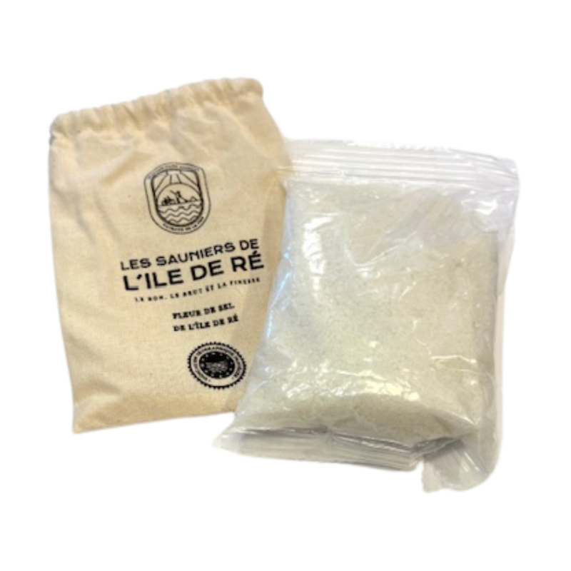 Pack Pot en céramique + Sachet toile Fleur de Sel de l'Île de Ré