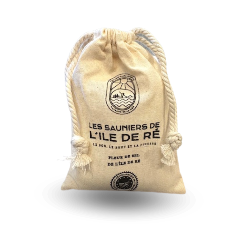 Pack Pot en céramique + Sachet toile Fleur de Sel de l'Île de Ré