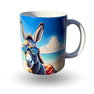 Mug Île de Ré - L'âne rigolo à lunettes