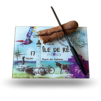 Planche à découper en verre - Île de Ré