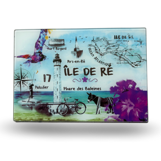 Planche à découper en verre - Île de Ré