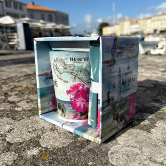 Mug conique avec cuillère - Île de Ré - avec sa boite